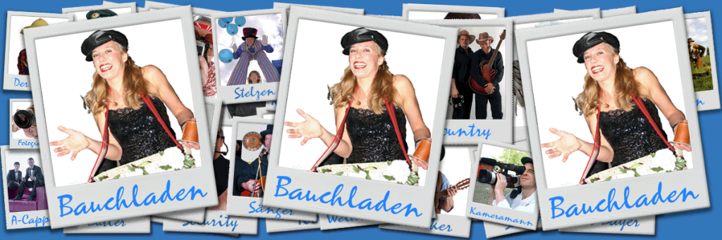 Bauchladen Dame girl walkact manege