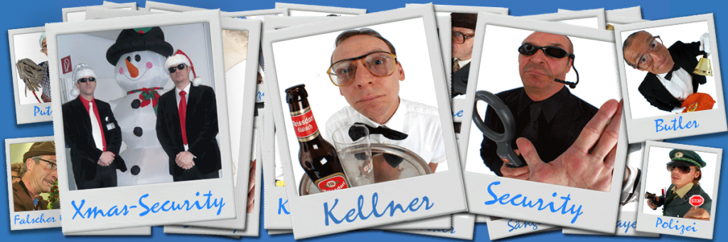 Comedy-Security, Spass-Türsteher. Comedy-Walkact