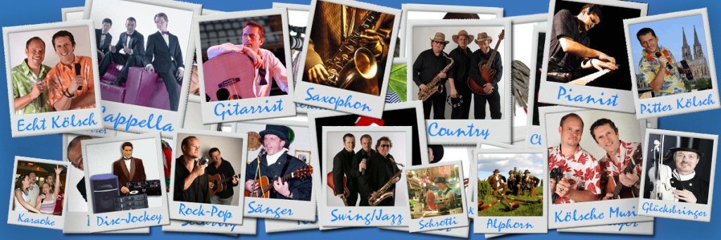 Einzelmusiker und Band als Unterhaltung und Walk act. Gitarrist, Band, Klassik, Saxophonist, Akkordeon ist und mehr