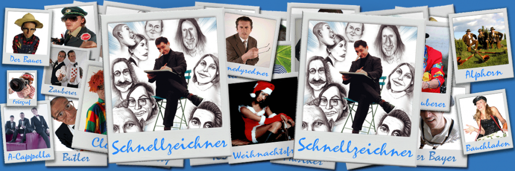 Schnellzeichner Karikaturist walkact event